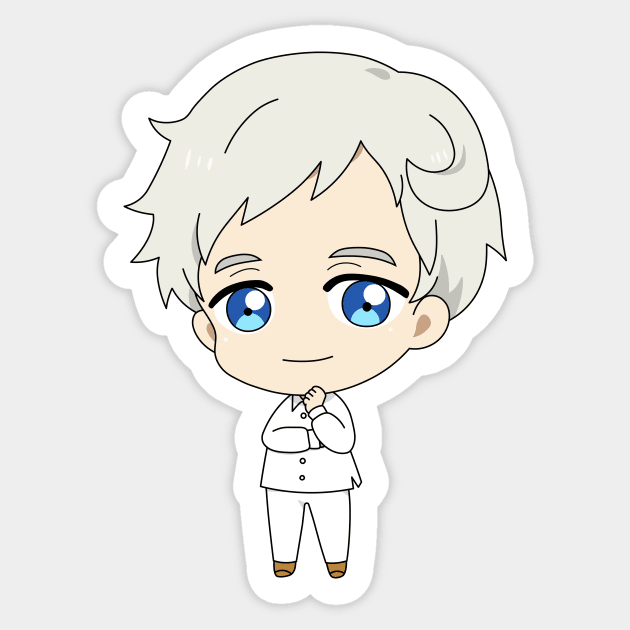 Chibi Norman Sticker by katelin1